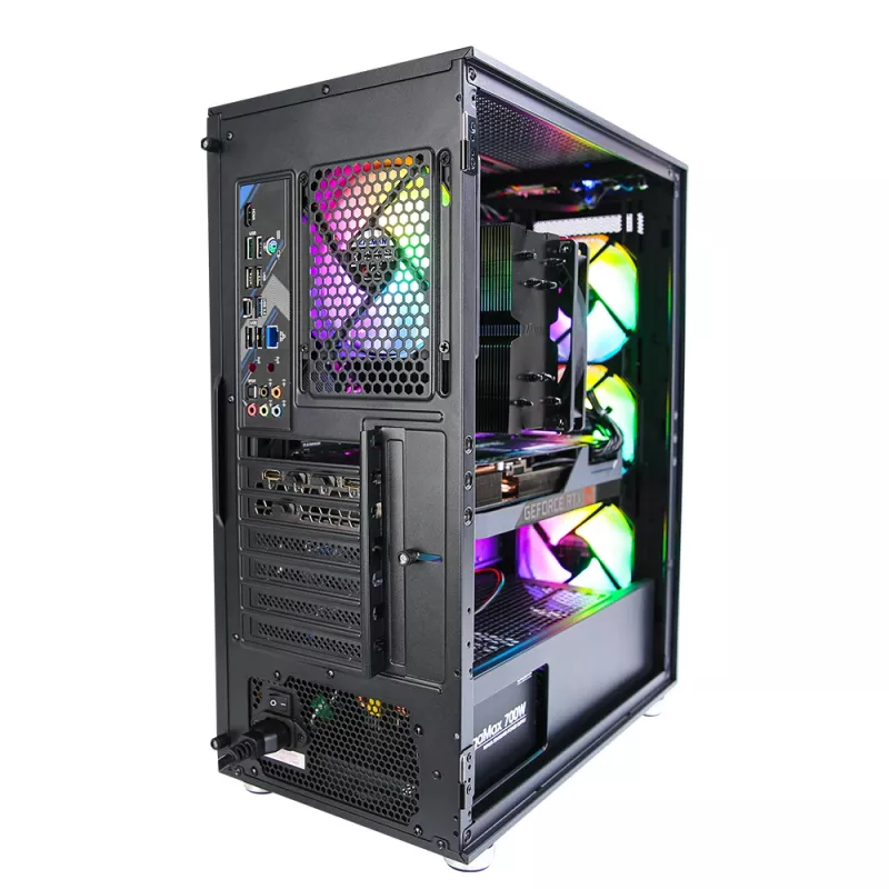 Zalman I3 Neo ATX Mid Tower PC Case Mesh front for efficient cooling Pre-installed fan 3 Midi Tower Black
