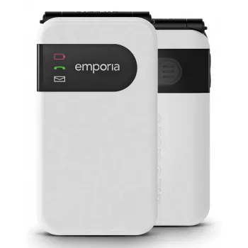 Emporia SIMPLICITYglam.4G 7.11 cm (2.8 inch) 106 g White Senior phone