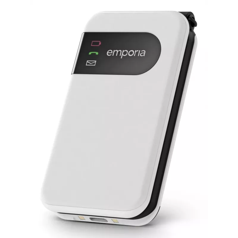 Emporia SIMPLICITYglam.4G 7.11 cm (2.8 inch) 106 g White Senior phone