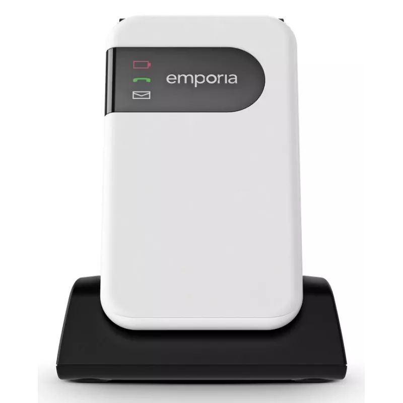 Emporia SIMPLICITYglam.4G 7.11 cm (2.8 inch) 106 g White Senior phone