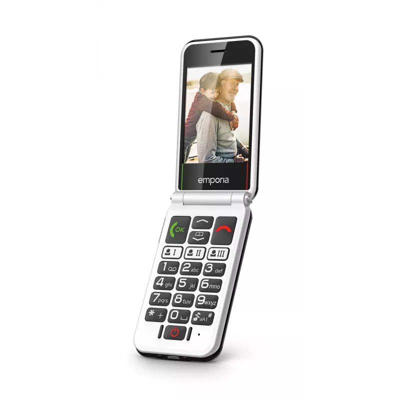 Emporia SIMPLICITYglam.4G 7.11 cm (2.8 inch) 106 g Black Senior phone