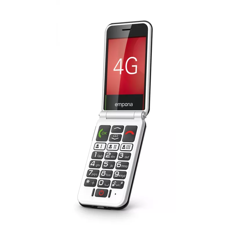 Emporia SIMPLICITYglam.4G 7.11 cm (2.8 inch) 106 g Black Senior phone