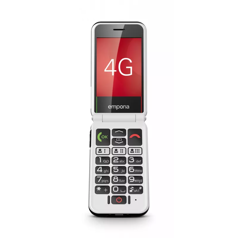 Emporia SIMPLICITYglam.4G 7.11 cm (2.8 inch) 106 g Black Senior phone