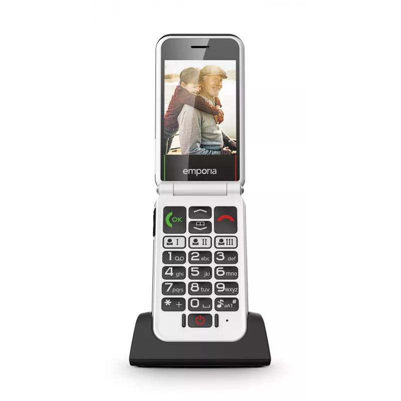 Emporia SIMPLICITYglam.4G 7.11 cm (2.8 inch) 106 g Black Senior phone