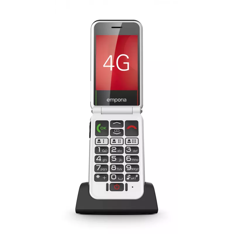 Emporia SIMPLICITYglam.4G 7.11 cm (2.8 inch) 106 g Black Senior phone