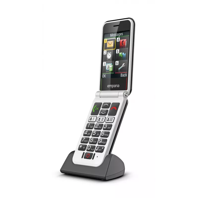 Emporia SIMPLICITYglam.4G 7.11 cm (2.8 inch) 106 g Black Senior phone