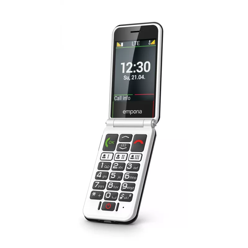Emporia SIMPLICITYglam.4G 7.11 cm (2.8 inch) 106 g Black Senior phone