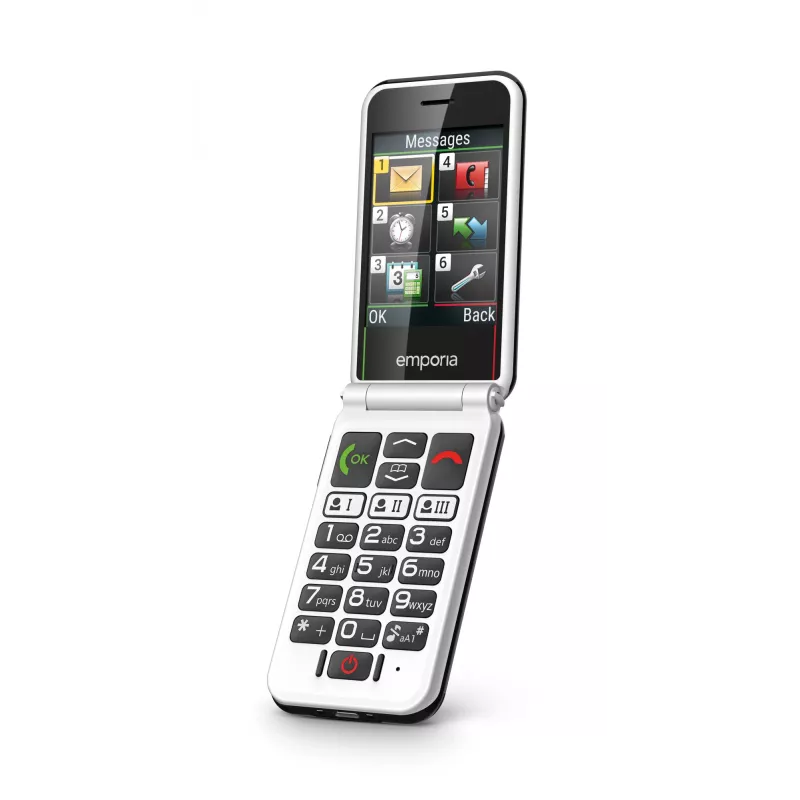 Emporia SIMPLICITYglam.4G 7.11 cm (2.8 inch) 106 g Black Senior phone