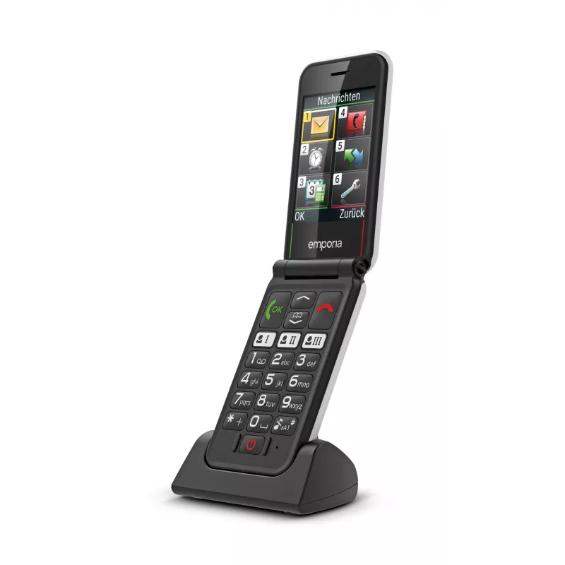 Emporia SIMPLICITYglam.4G 7.11 cm (2.8 inch) 106 g Black Senior phone