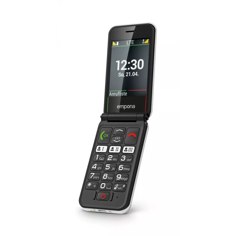 Emporia SIMPLICITYglam.4G 7.11 cm (2.8 inch) 106 g Black Senior phone