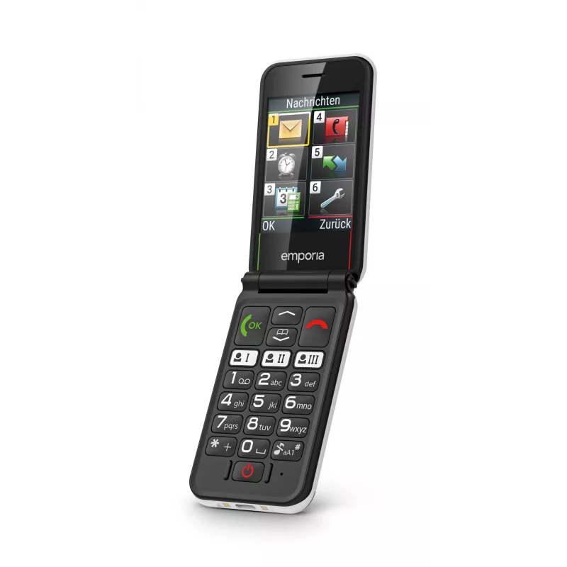 Emporia SIMPLICITYglam.4G 7.11 cm (2.8 inch) 106 g Black Senior phone