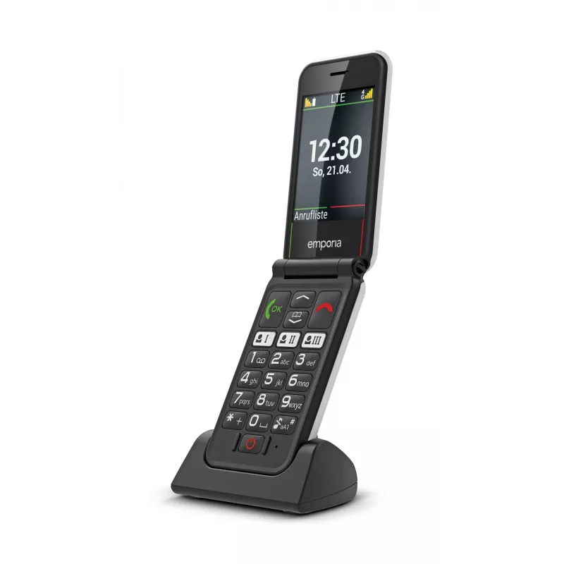 Emporia SIMPLICITYglam.4G 7.11 cm (2.8 inch) 106 g Black Senior phone