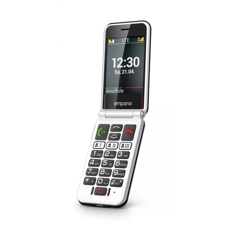 Emporia SIMPLICITYglam.4G 7.11 cm (2.8 inch) 106 g Black Senior phone
