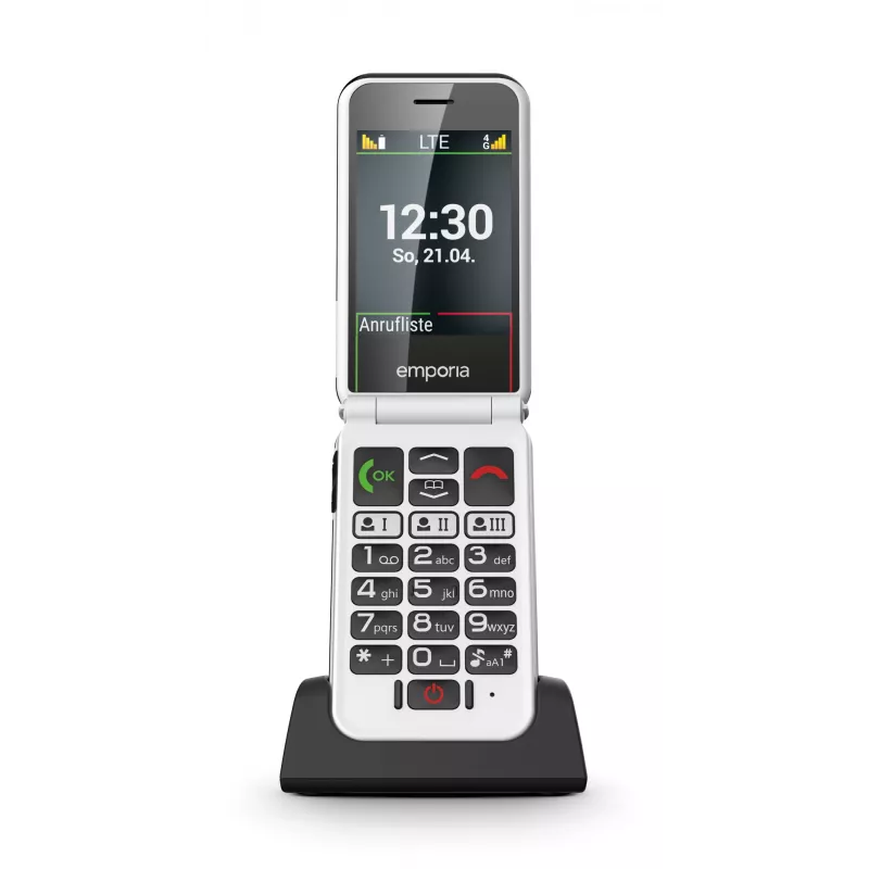 Emporia SIMPLICITYglam.4G 7.11 cm (2.8 inch) 106 g Black Senior phone