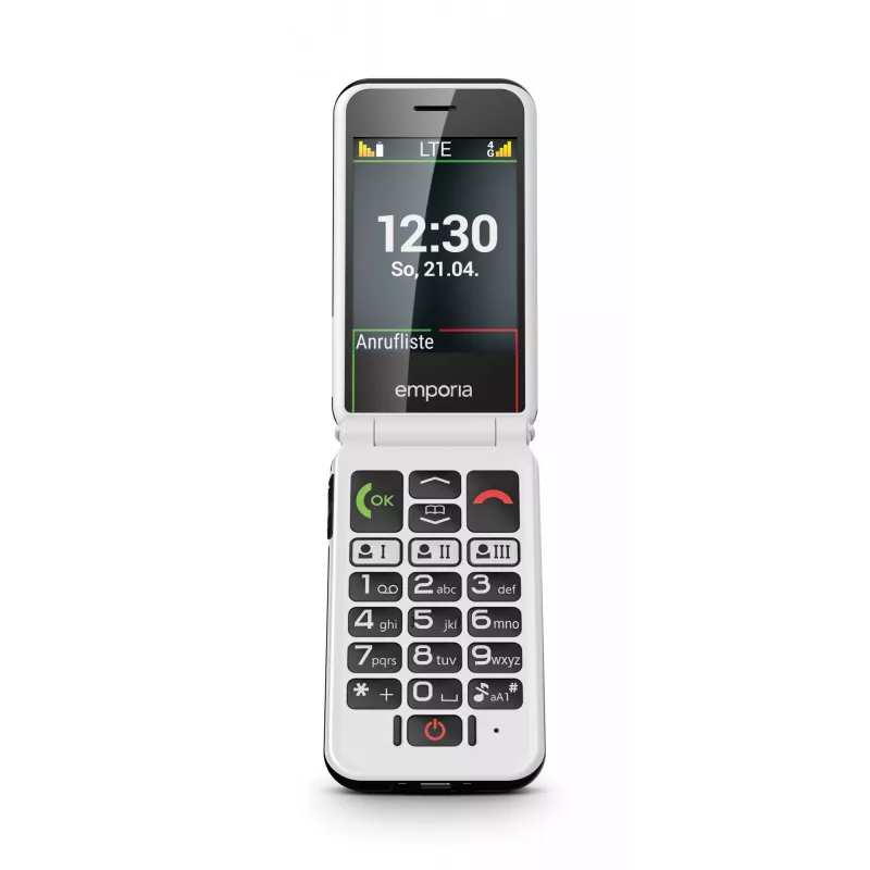 Emporia SIMPLICITYglam.4G 7.11 cm (2.8 inch) 106 g Black Senior phone