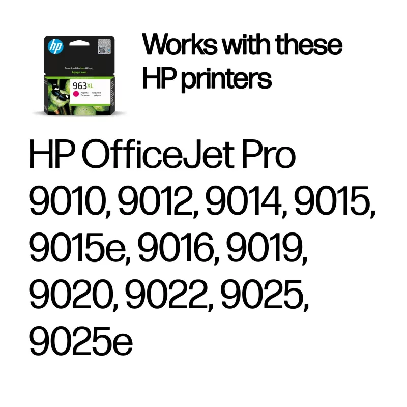 HP 963XL High Yield Magenta Original Ink Cartridge, Magenta, 1 pc(s), 1600 pages