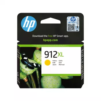 HP 912XL High Yield Yellow Original Ink Cartridge, Yellow, 1 pc(s), 700 pages