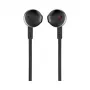 Wired in-ear headset JBL Tune 205 — 1.182 m cable, 20–20000 Hz, black