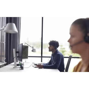 HP Poly EncorePro 320 with Quick Disconnect Binaural Headset TAA