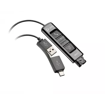 HP Poly DA85 USB to QD Black Adapter TAA