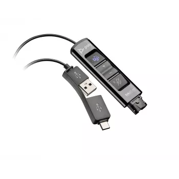 HP Poly DA85-M USB to QD Black Adapter TAA