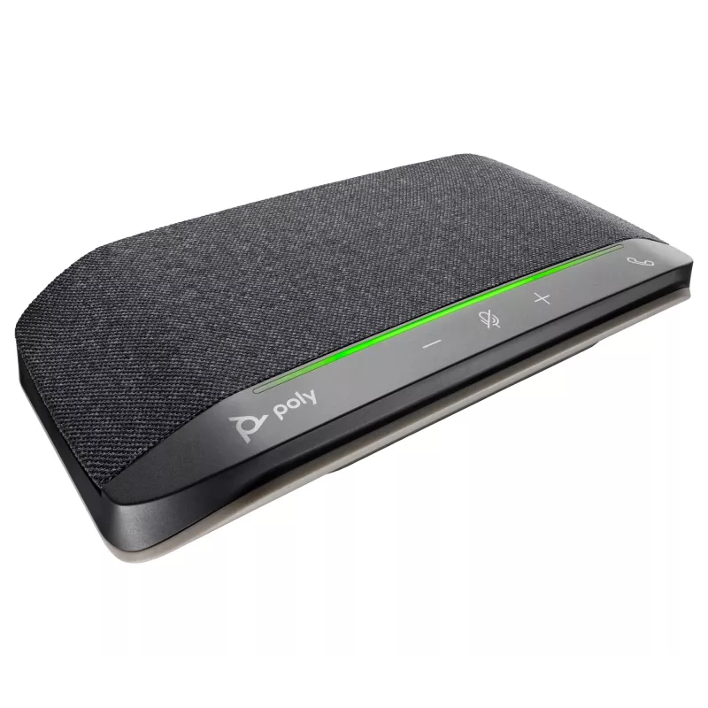 HP Poly Sync 10 USB-A USB-C Speakerphone, Silver, Windows 10, Windows 11, MacOS, RoHS, Federal Communications Commission (FCC), CE, 182 mm, 89 mm