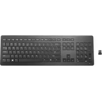 HP Wireless Premium Keyboard Full-size Black RF Wireless Membrane