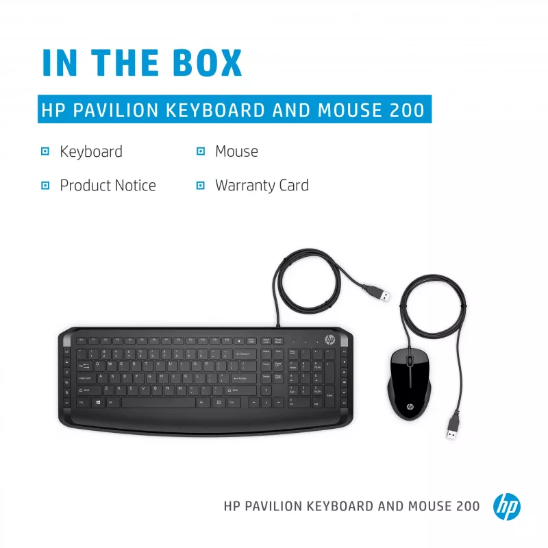 Keyboard and Mouse Set HP Pavilion Keyboard and Mouse 200
