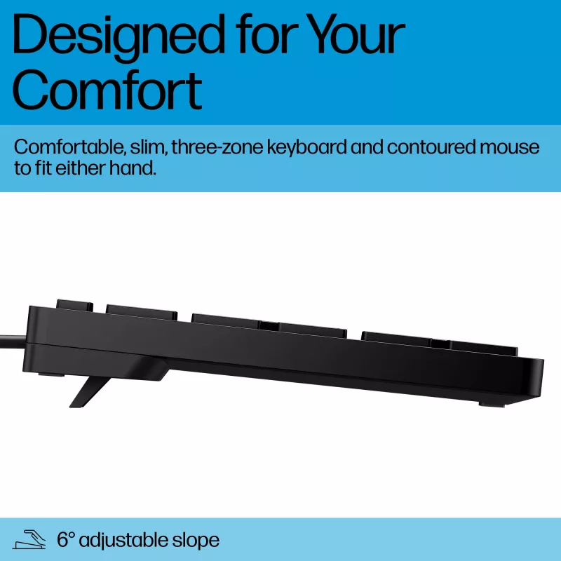 HP Wired Desktop 320MK Mouse and Keyboard Full-size USB Wired Black