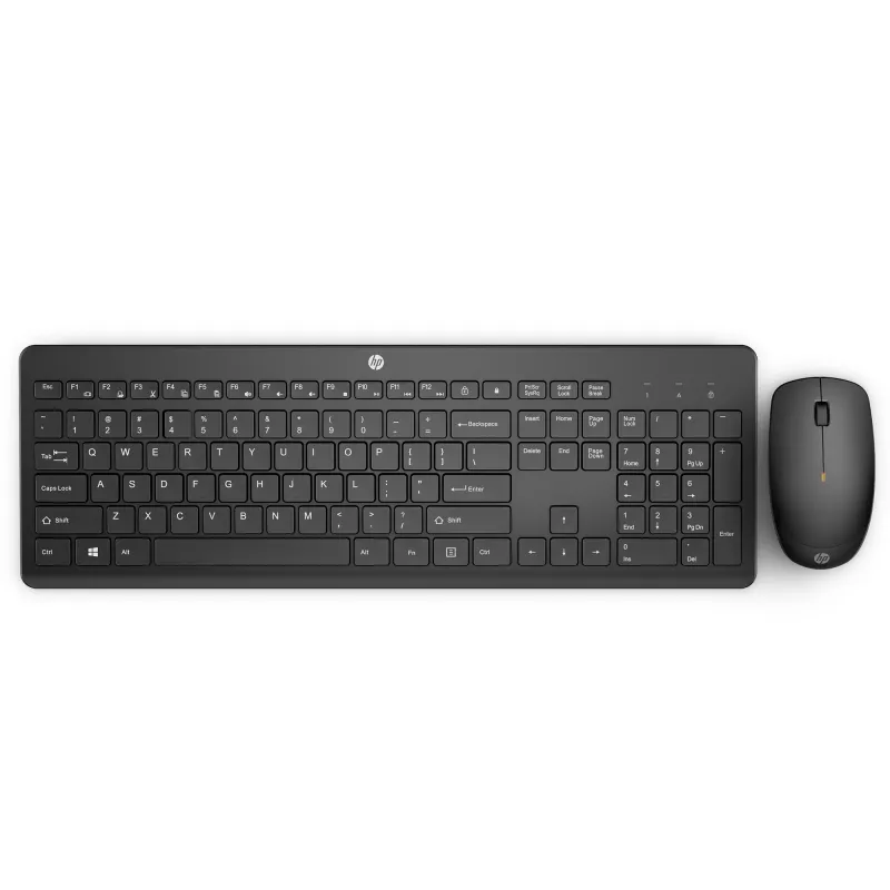 HP 230 Wireless Mouse and Keyboard Combo, Black, Mouse included