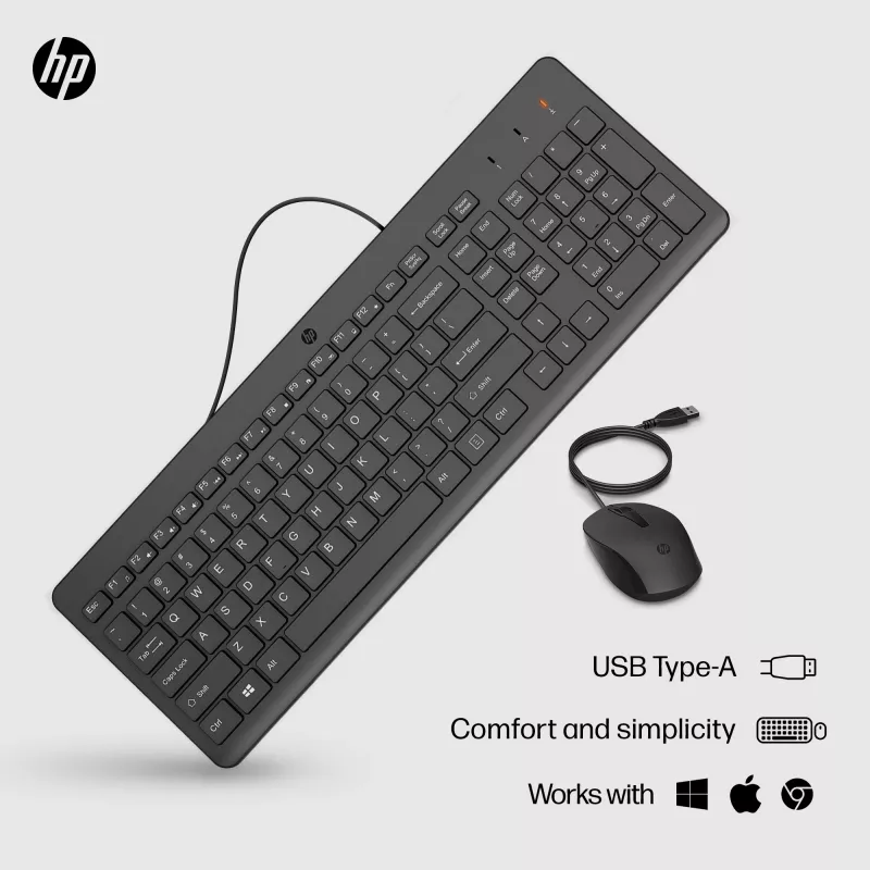 Mouse HP 150 Wired Mouse and Keyboard USB