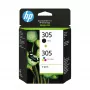Ink Cartridge HP 305 2-Pack Standard Yield Black Tri-color