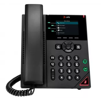 HP Poly VVX 250 4-Line IP Phone and PoE-enabled, Black, LCD, 320 x 240 pixels, HTTPS, ENERGY STAR, RoHS, Federal Communications Commission (FCC), CE