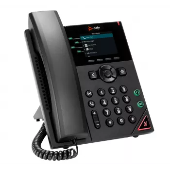 HP Poly VVX 250 4-Line IP Phone and PoE-enabled, Black, LCD, 320 x 240 pixels, HTTPS, ENERGY STAR, RoHS, Federal Communications Commission (FCC), CE