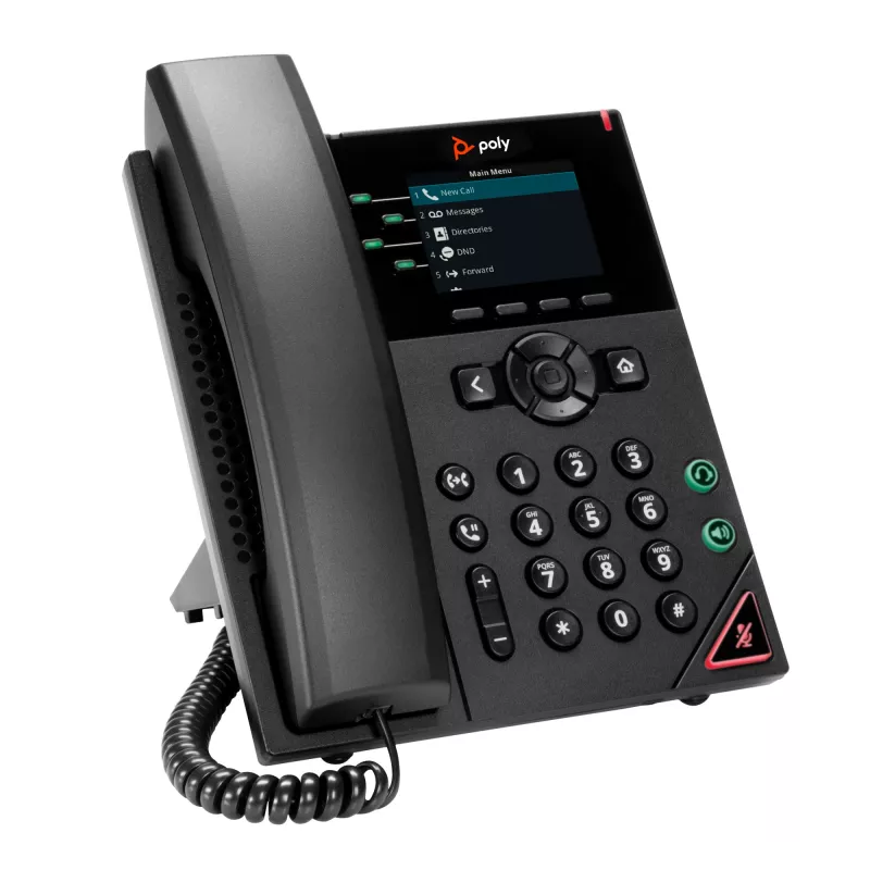 HP Poly VVX 250 4-Line IP Phone and PoE-enabled, Black, LCD, 320 x 240 pixels, HTTPS, ENERGY STAR, RoHS, Federal Communications Commission (FCC), CE