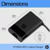 HP USB-C 65W Laptop Charger, Laptop, Indoor, 90 V, 65 W, 5 - 20 V, 1.6 A