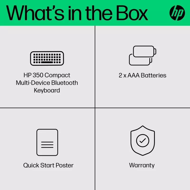 Keyboard HP 350 Compact Multi-Device Bluetooth Keyboard