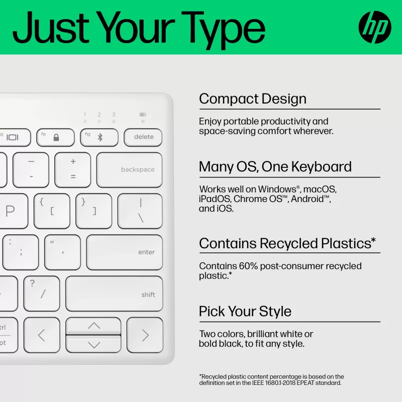 Keyboard HP 350 Compact Multi-Device Bluetooth Keyboard