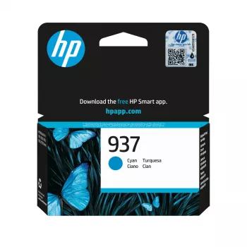 Ink cartridge HP 937 Cyan — original HP 4S6W2NE#SE1, yield up to 800 pages