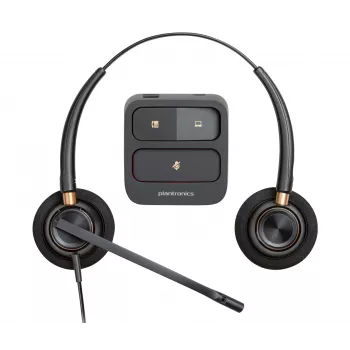 HP Poly EncorePro 520 Binaural Headset +Quick Disconnect, 74 g, Black