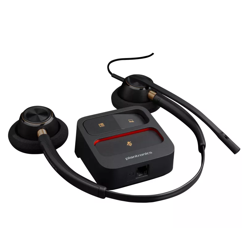 HP Poly EncorePro 520 Binaural Headset +Quick Disconnect, 74 g, Black