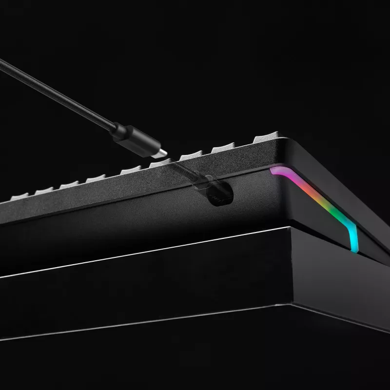 Mechanical gaming keyboard Kingston (HyperX) Alloy Rise 75 — compact 75% layout, wired, model 7G7A4AA#ABD