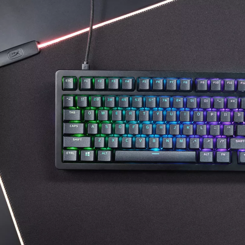 Mechanical gaming keyboard Kingston (HyperX) Alloy Rise 75 — compact 75% layout, wired, model 7G7A4AA#ABD