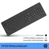 Keyboard HP 220 Wireless Keyboard — Full-size (100%), RF wireless, membrane, black