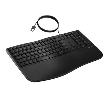 HP 480 Comfort Wired Keyboard Full-size USB Black 1.5m