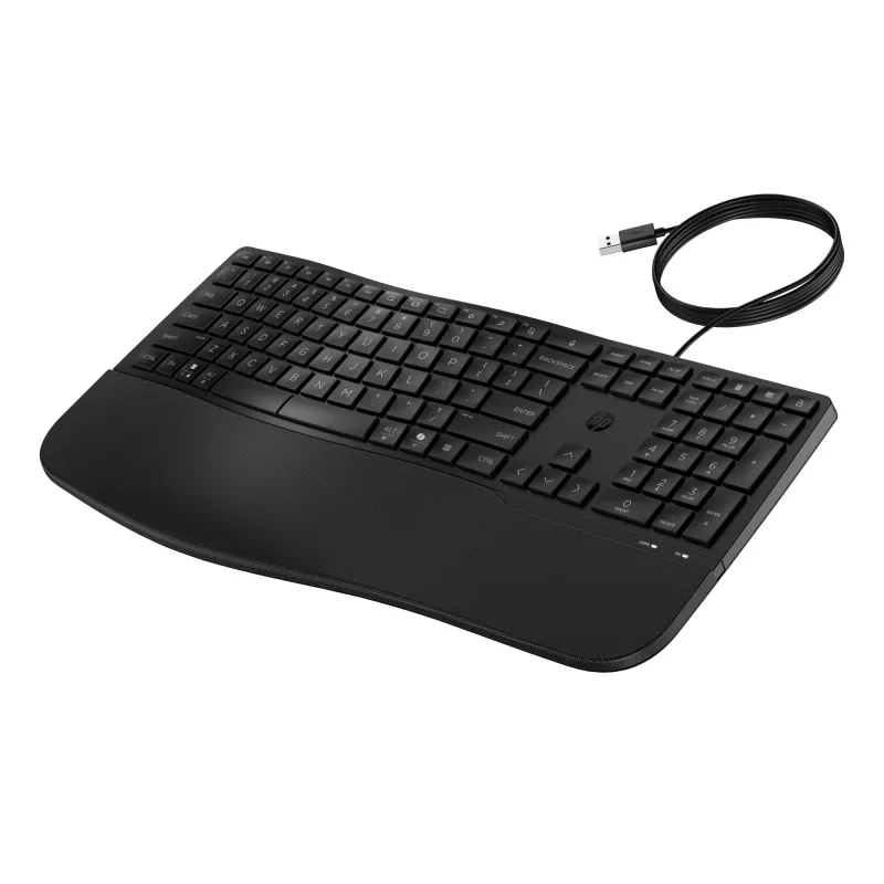 HP 480 Comfort Wired Keyboard Full-size USB Black 1.5m