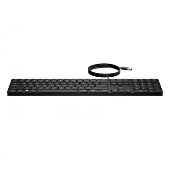 HP Wired Desktop 320K Keyboard Full-size USB Membrane Black