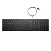 HP Wired Desktop 320K Keyboard Full-size USB Membrane Black