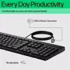 Wired full-size keyboard HP 125 — USB, 1.8 m cable, black