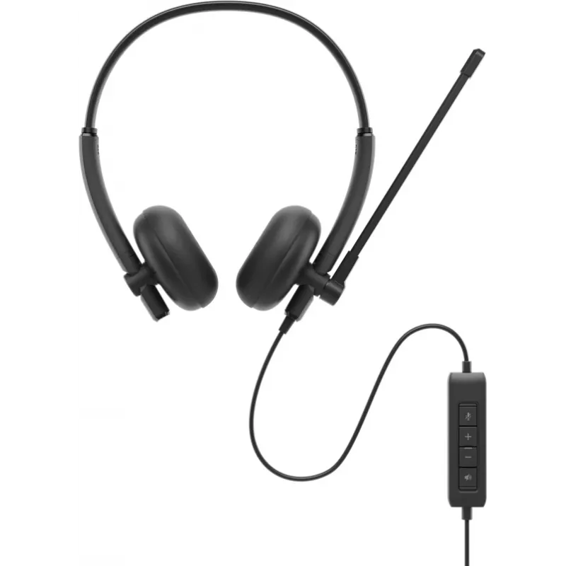 DELL WH125 Headset Wired Head-band Office/Call center USB Type-A Black